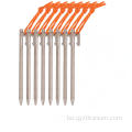Titanium Heavy Duty Pont Pegs для адпачынку на адкрытым паветры